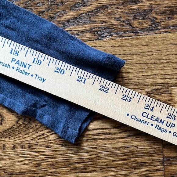 VTG Y2K Hollister Henley Shirt Womens L (Fits S/M) Navy Blue LS Bella Swan - Picture 7 of 8